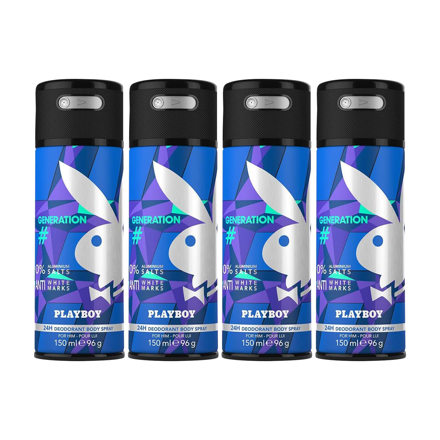 Playboy Generation Man Deodorant Spray 150ml (Pack of 4)-image-41