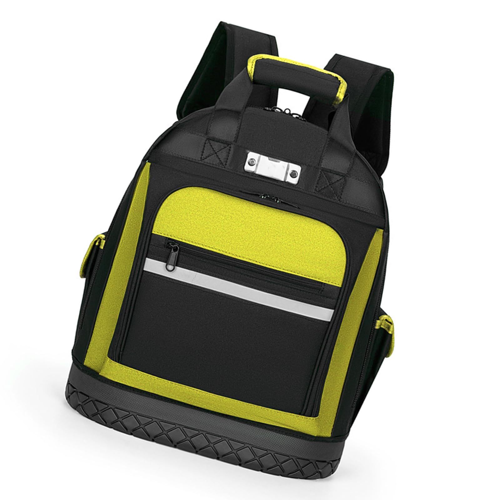 Mochila de trabajo con parte inferior moldeada para organización y protección de herramientas, electricista, fontanero, mochila para electricista