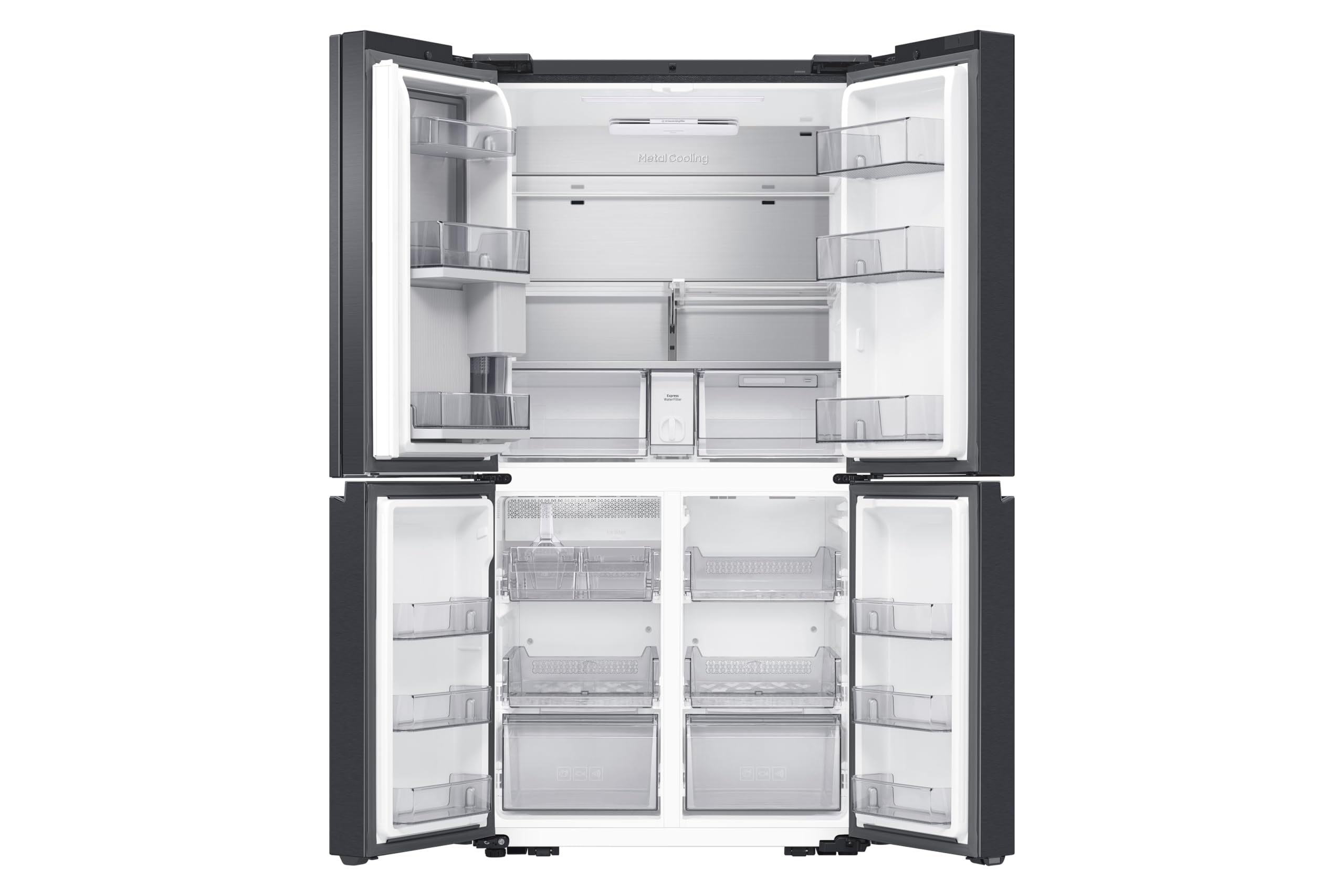 Samsung Réfrigérateur 4 Portes Family Hub AI, Avec AI Vision Inside, Wifi+AI Energy Mode, Centre de Boissons, Dos Métallique, 636 L