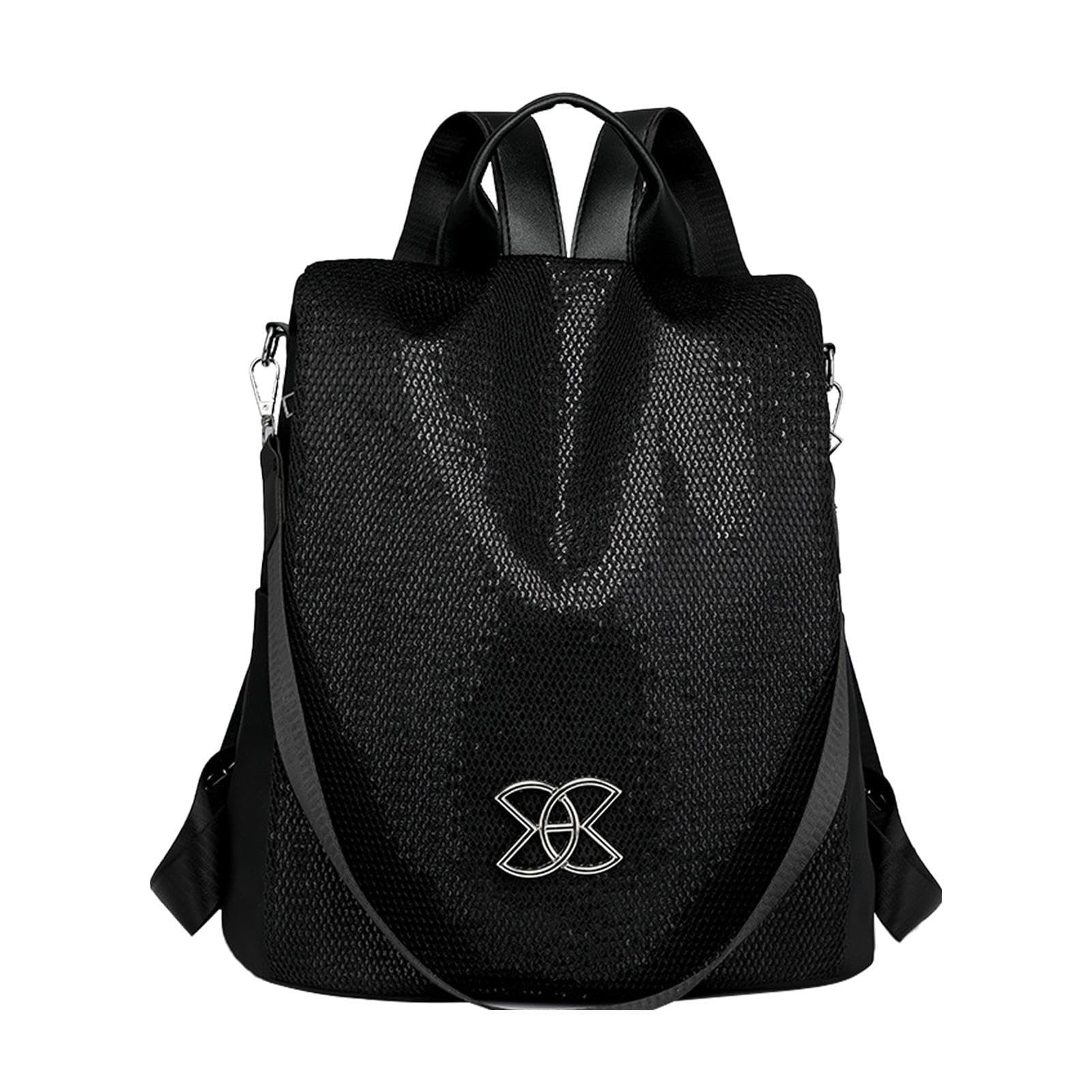 Zaino Antifurto ad Alta Capacità - Borsa a Spalla da Donna, 1 Pezzo, Zaino da Sicurezza con Apertura Nascosta, Tessuto Resistente all'Acqua con Cerniera Posteriore, Accessorio per il Pendolarismo