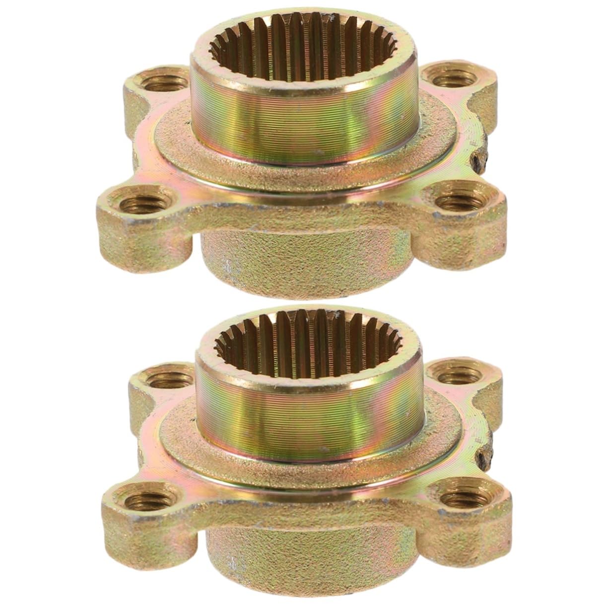 2pcs Rear Axle Wheel Hub for Atv Go Kart Durable Rear Wheel Rim Hub Replacement Sturdy Sprocket Brake Disc Fixed Seat for Improved Stability and Performance