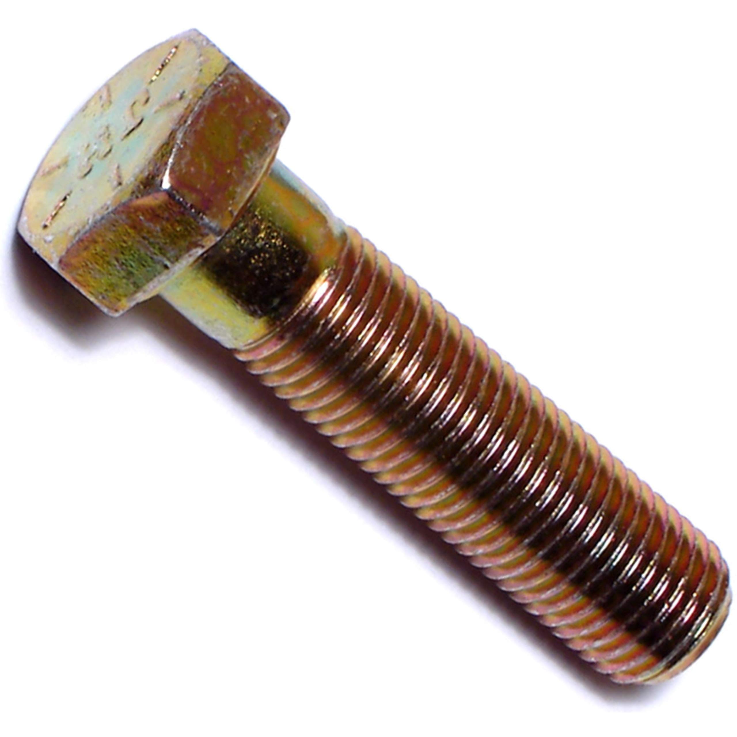 Hard-to-Find Fastener 014973252595 Grade 8 Fine Hex Cap Screws, 3/8-24 x 1-1/2, Piece-5 , yellow