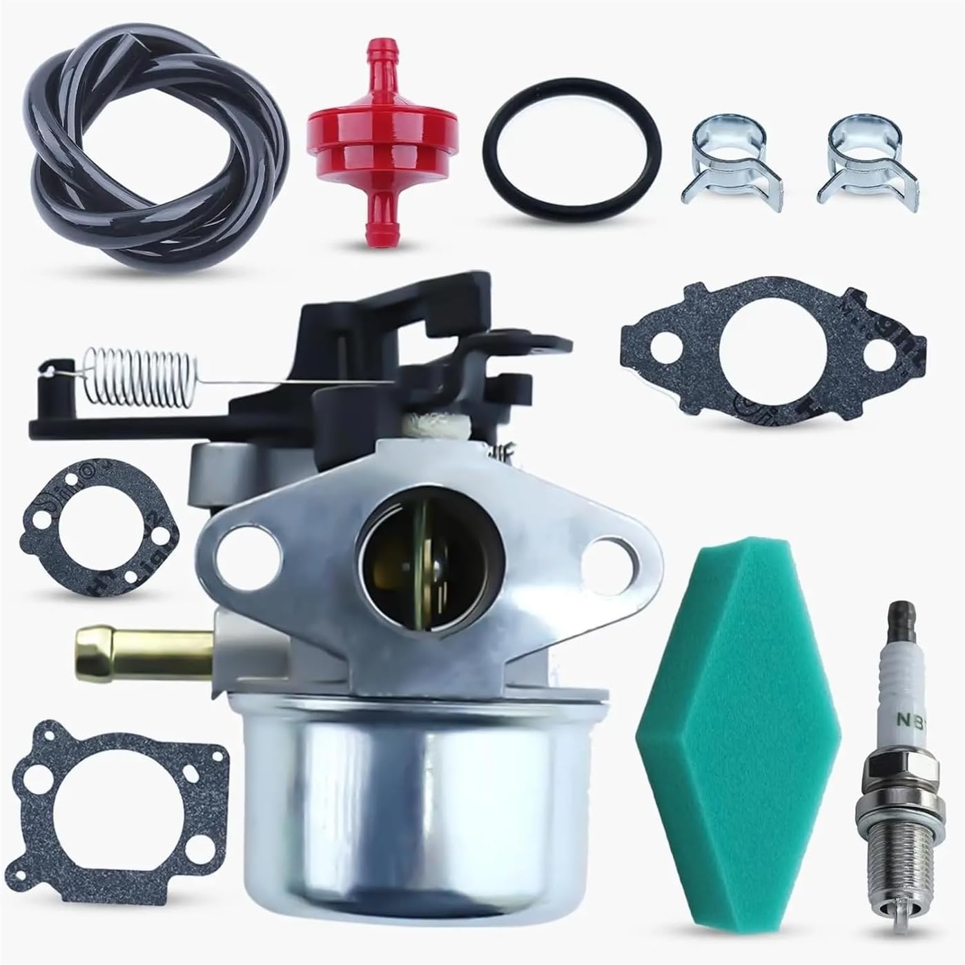 591137 Kit Fit for TB360 with Spark Plug, Oil Tube, Air Filter for Lawn Mower Engine