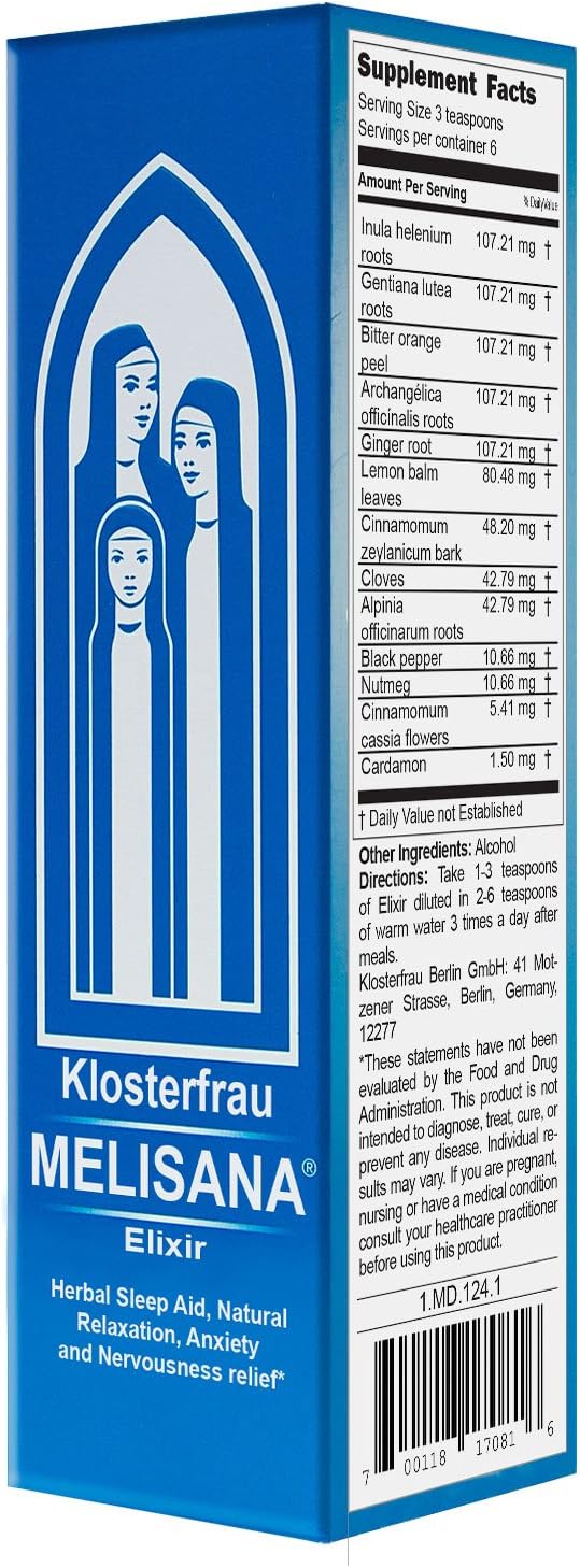 Melisana Klosterfrau Elixir 95ml3.2 Fl Oz