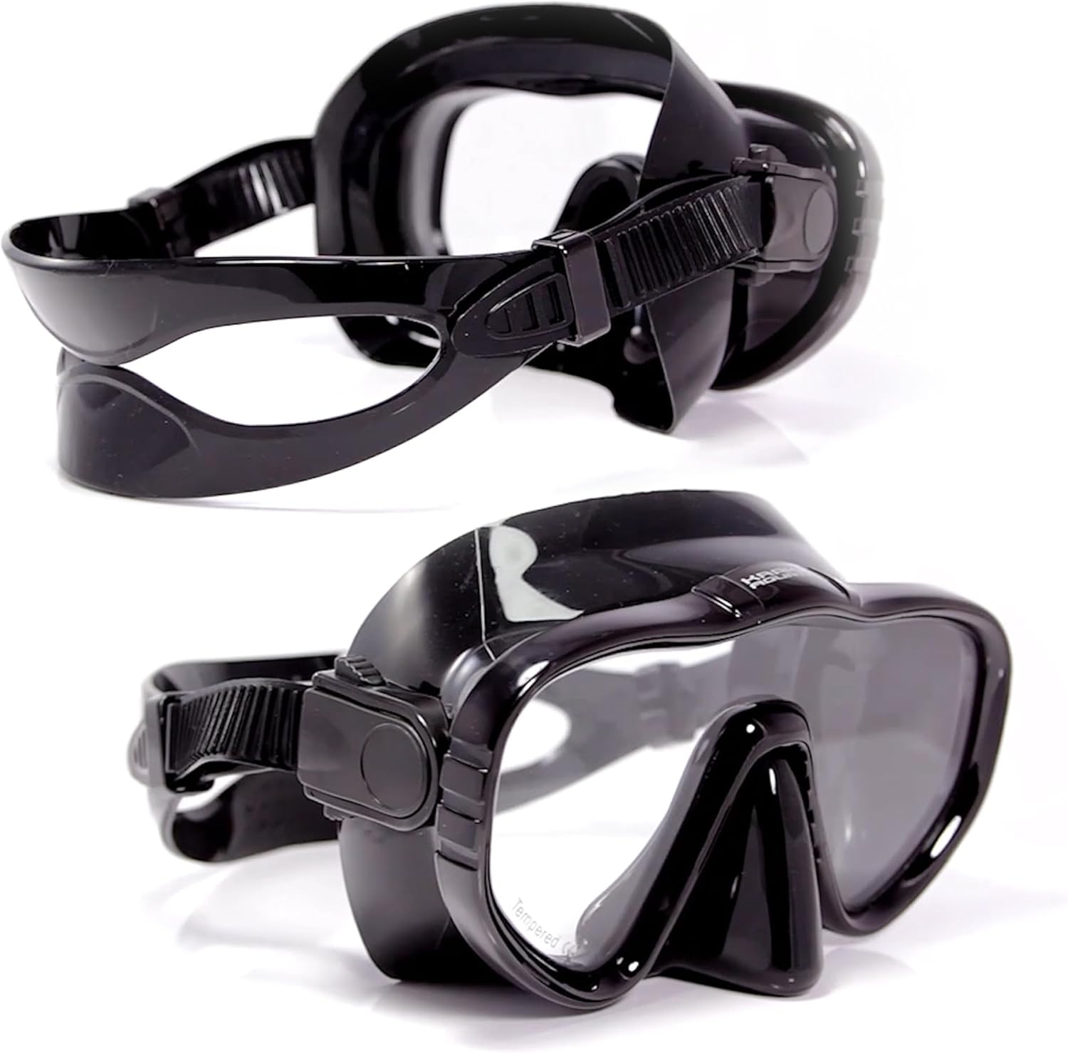 Kraken Aquatics Scuba Diving Mask - Tempered Single Lens Glass Anti-Fog Snorkel Mask for Adults with Leak-Proof Silicone Skirt, Snorkeling Gear, Freediving, Spearfishing Diving Masks - Dive Mask