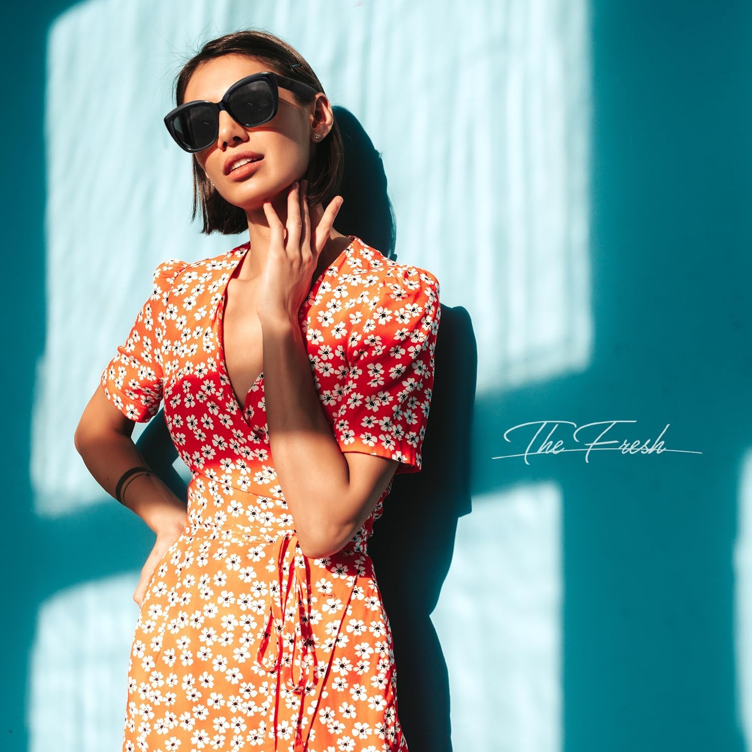 The Fresh Retro Nude Cateye Sunglasses for Women Vintage Trendy Shades - Image 6