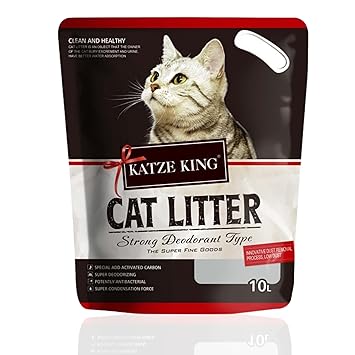 Foodie Puppies Katze King Exclusive Scoopable Cat Litter with Strong Odour Control 10L/7kg - Pack of 1 (Multi Flavor)