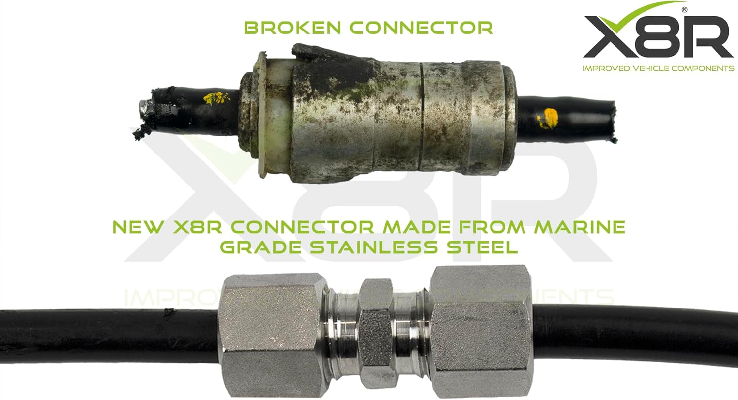 X8R Clutch Slave Master Cylinder Pipe Repair Kit Leak Fix Compatible with Fiat 500 Panda Ford KA, Part # X8R0223