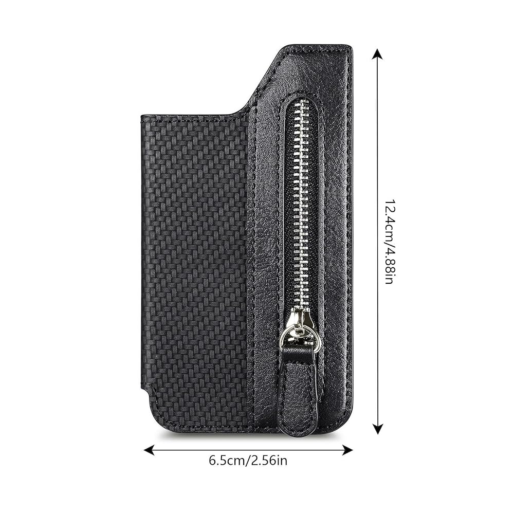 Porte-Cartes Collant Pour Téléphone En Cuir PU - Étanche Avec Aimant - Pour Cartes Et Argent