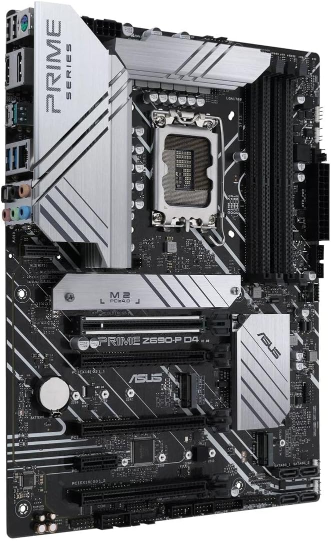 Asus Motherboard Z690 Intel Prime Z690P D4, ATX con PCIe 5.0, 3 puertos M.2, DDR4, HDMI, USB 3.