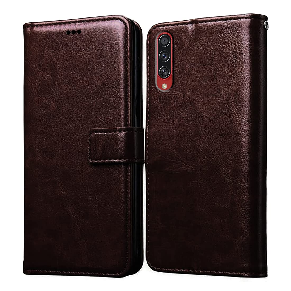Amazon Brand-Solimo Flip for Samsung Galaxy A70s (Leather_Coffee)