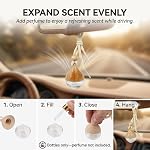 3PCS Water Drop Car Air Freshener Diffuser Bottle,Empty Hanging Car Diffusers for Essential Oils as Cars Decor,6ml Clear Air Freshener/Essential Oil Cars Diffuser Bottle with Rope/Cap