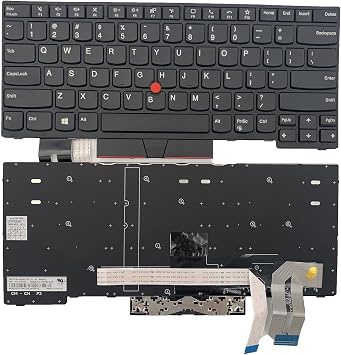Laptop Replacement US Layout Keyboard for Lenovo ThinkPad T14 Gen 1 2020 20UD 20UE 20S0 P14s Gen1,P14s T14 Gen2 Black1