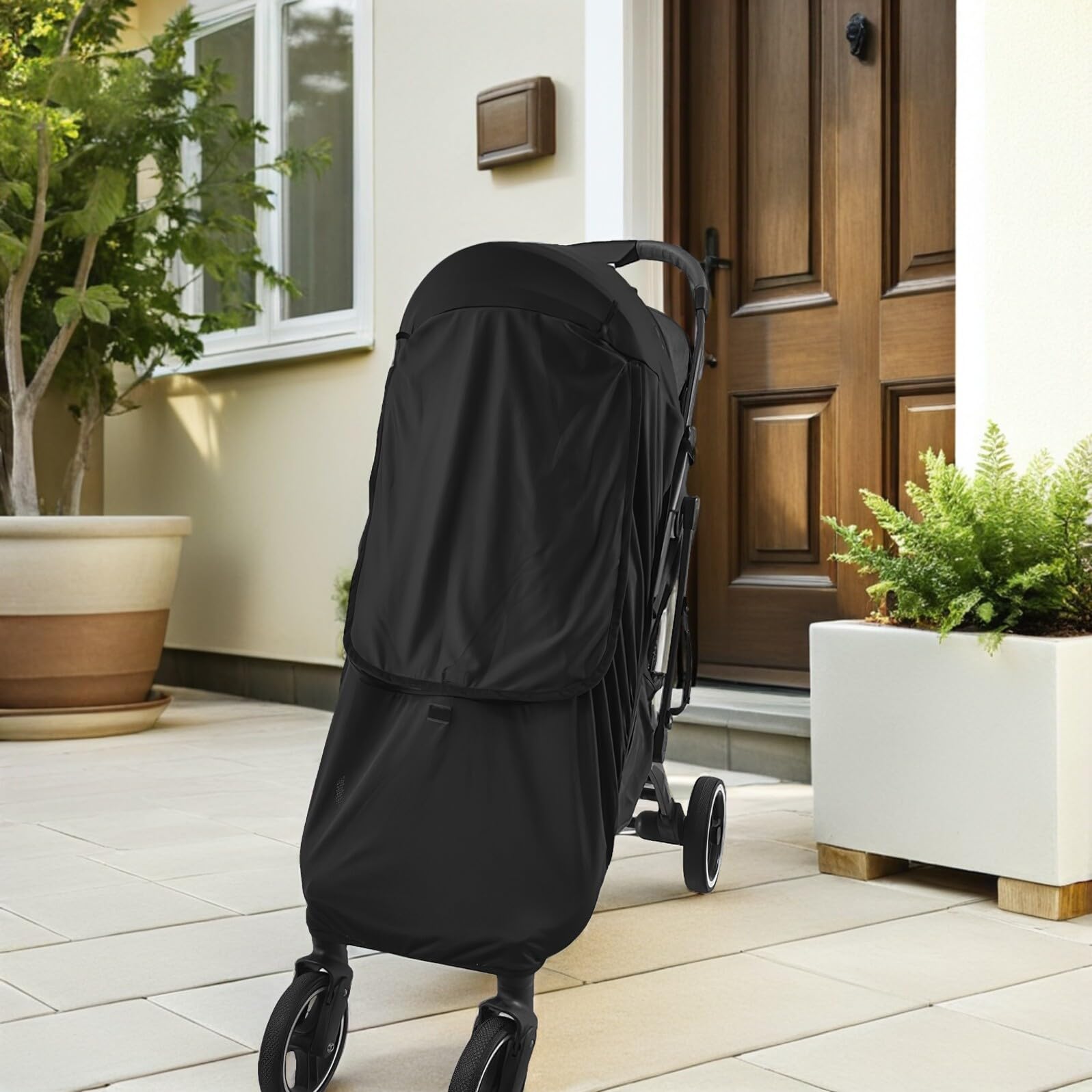 Telo Parasole per Passeggino e Carrozzina Schermo UV Anti-solare Rete Ventilata Copertura per Picnic e Viaggi Protezione da Sole per Ragazzo Ragazza Ragazza