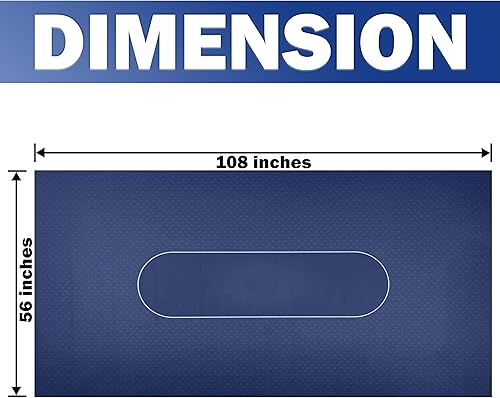 Miniatura 3 de BALIKEN Texas Holdem - Mantel profesional impermeable y resistente al polvo, 108 x 56 pulgadas, lavable e planchable. 12 meses de garantía