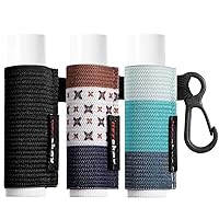 Vista 13 de HEYSKAY 4 piezas de fundas para llavero de bálsamo labial, compacto, con clip, soporte para lápiz labial, llavero, soporte para bálsamo labial