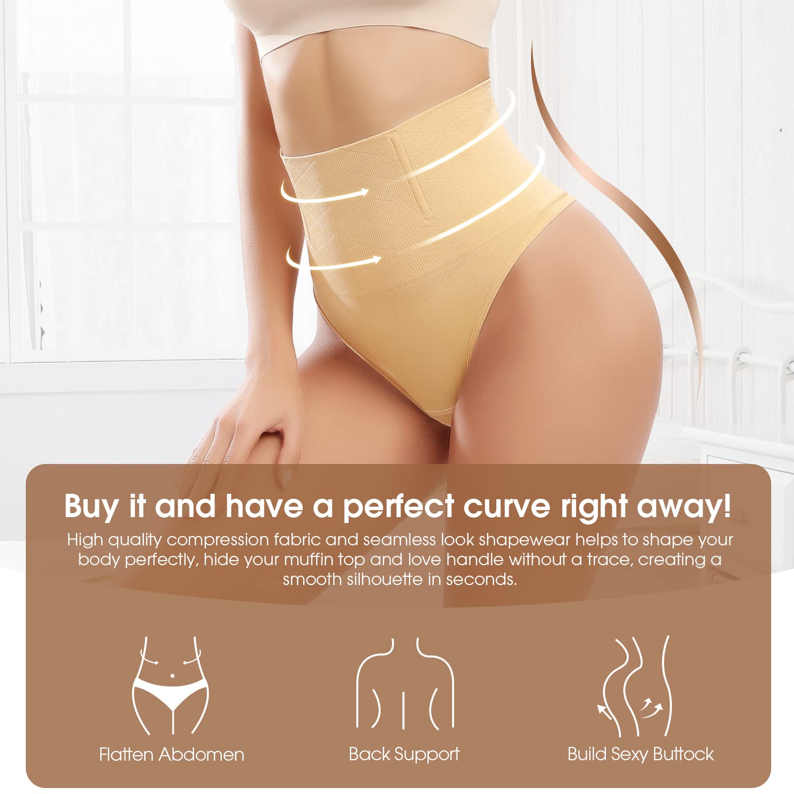 Tuopuda Stringi Szuflada Reduktory Majtki Wysokiej Talii Bezszwowe Formowanie Majtki Body Shaper Stringi Shapewear