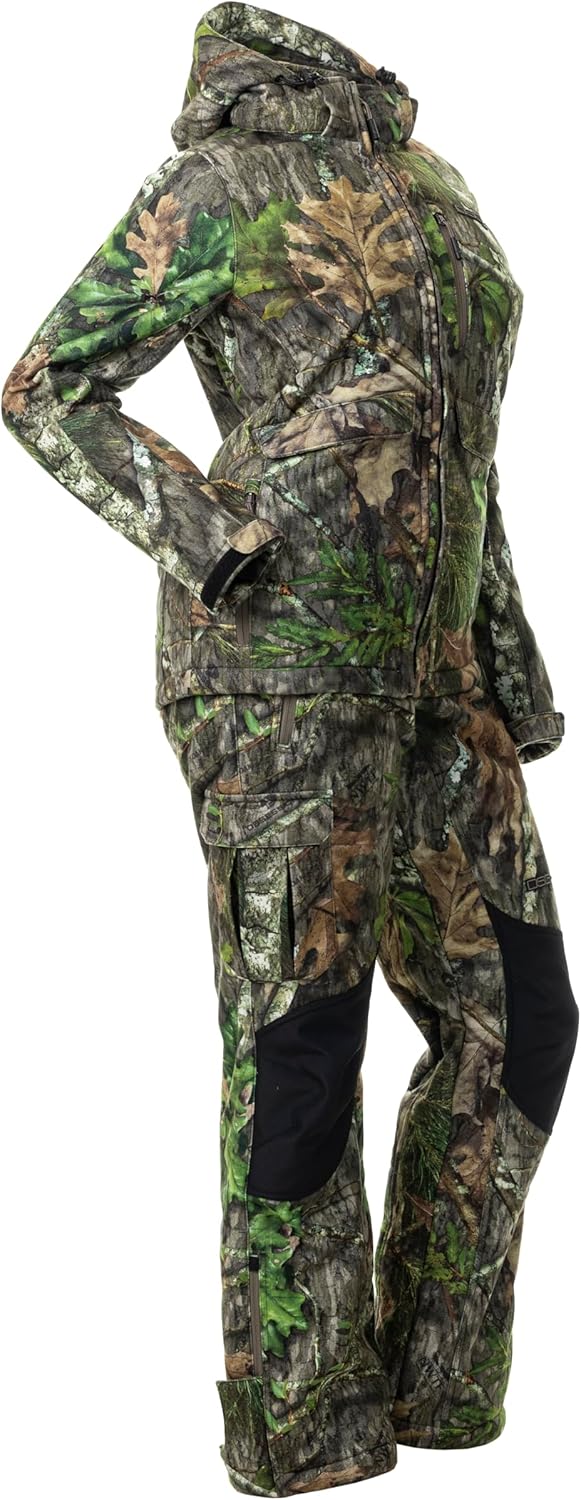 DSG Outerwear Women's Ella 3.0 Hunting Jacket | Mild Climate, Windproof Sherpa-Lined Coat with Removable Hood & DWR Finish