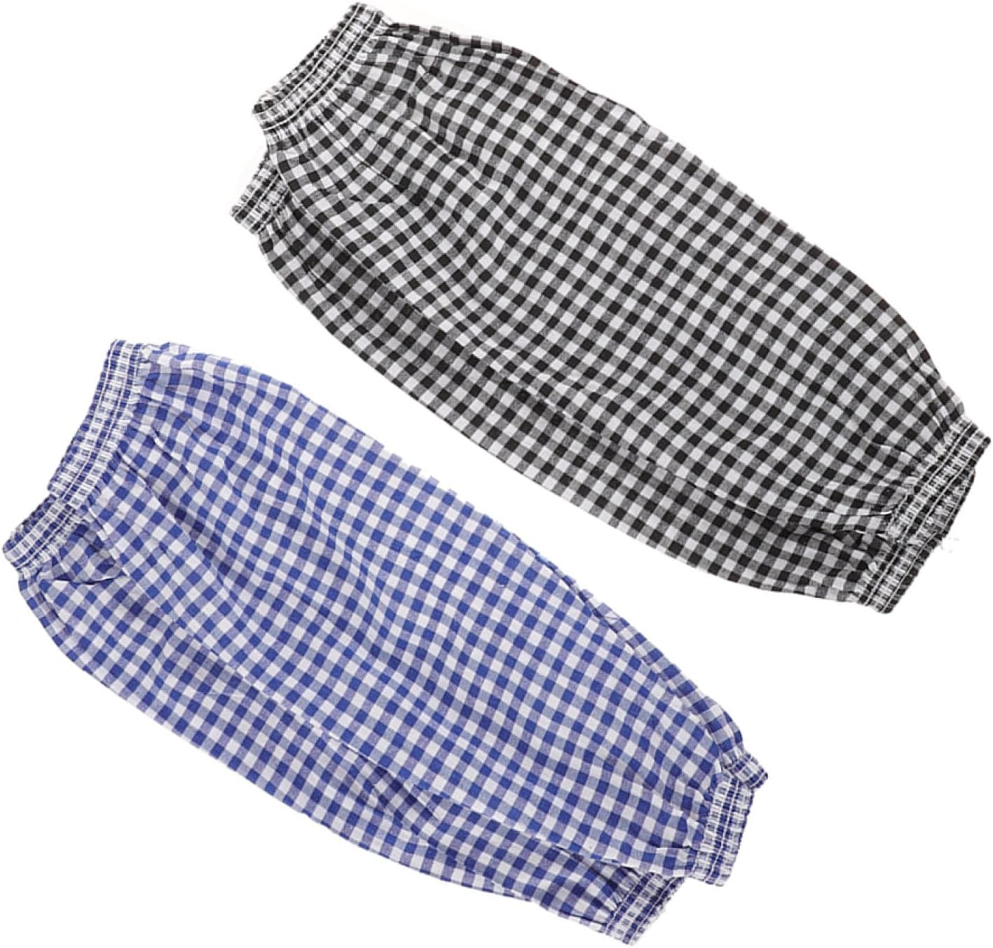 2 Pairs Oil-resistant Arm Sleeves Kitchen Cooking Sleeves, Reusable Dark and Blue Protective Arm Covers for Dish Washing and Painting