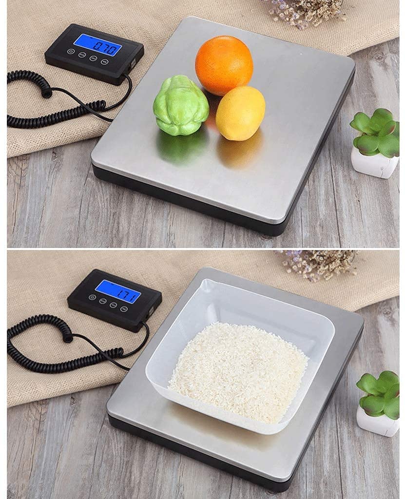 Báscula Electrónica Digital De Alta Precisión, Plateada, 180 Kg/50 G, para Pesaje Postal Profesional, De Acero Inoxidable, para Frutas, para Pesaje Comercial, Tienda Y Co