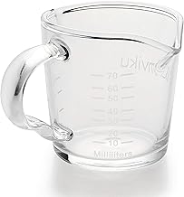 Espresso Shot Glass 1 Pack 3OZ Triple Spout Barista Shot Pitcher Double Spouts Convenient Pouring Handle by BCnmviku (1)