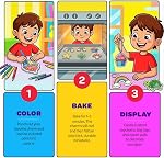 Dan&Darci Shrink Art Craft Kit pour les filles et les garçons 6-12 ans - Shrink Magic Charm Making Kit avec 30 Modèles de réduction de plastique avant coupe - Cadeau d'anniversaire de l'artisanat pour enfants 7 8 9 10 Âgés d'un an