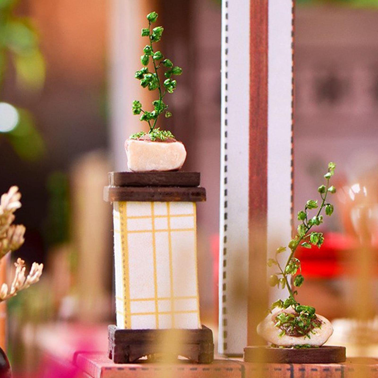 Kit Fai da Te per Casa delle Bambole in Miniatura in Stile Cinese con LED, Ideale Come Regalo per Costruire