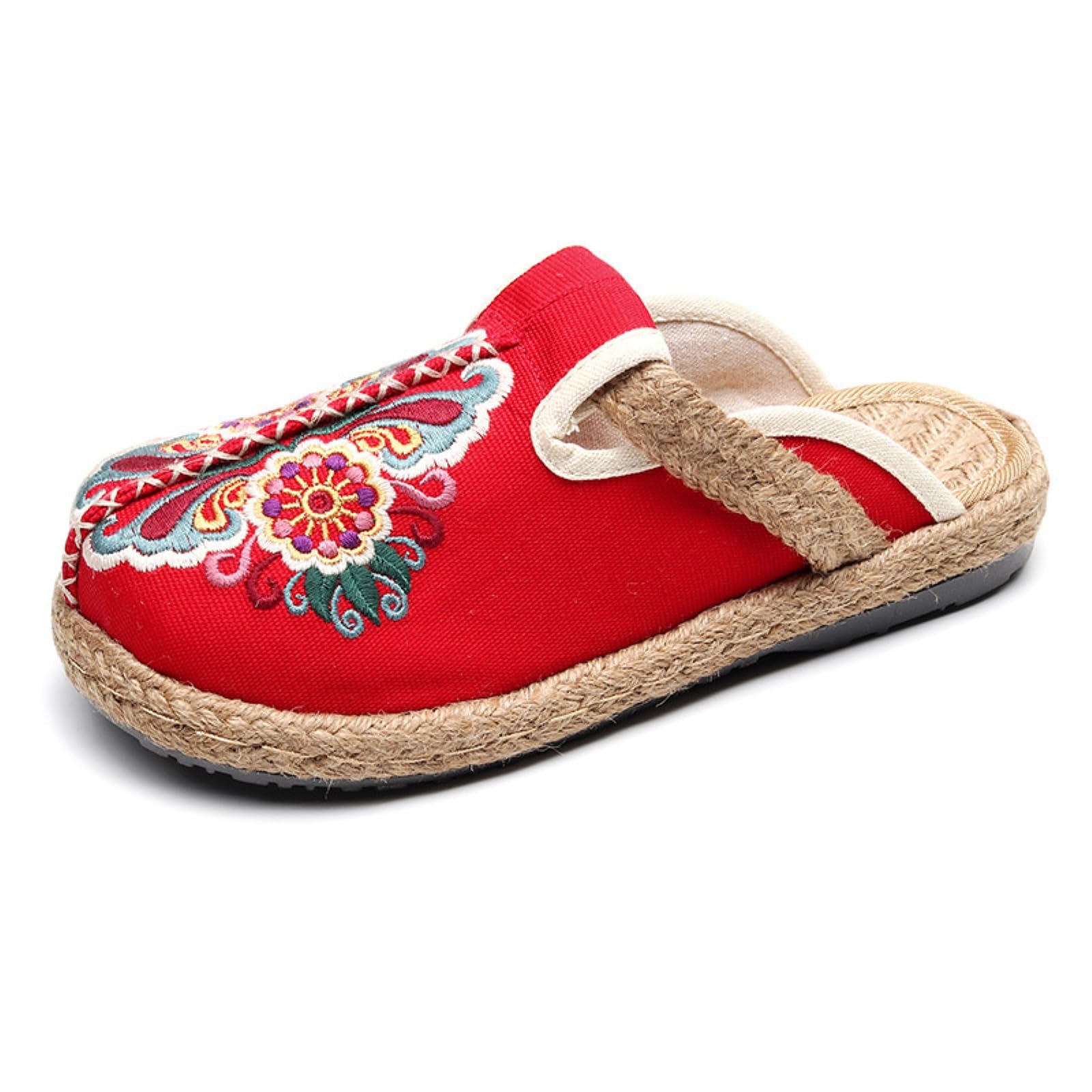 Damskie chodaki sanitarne Null-red-38