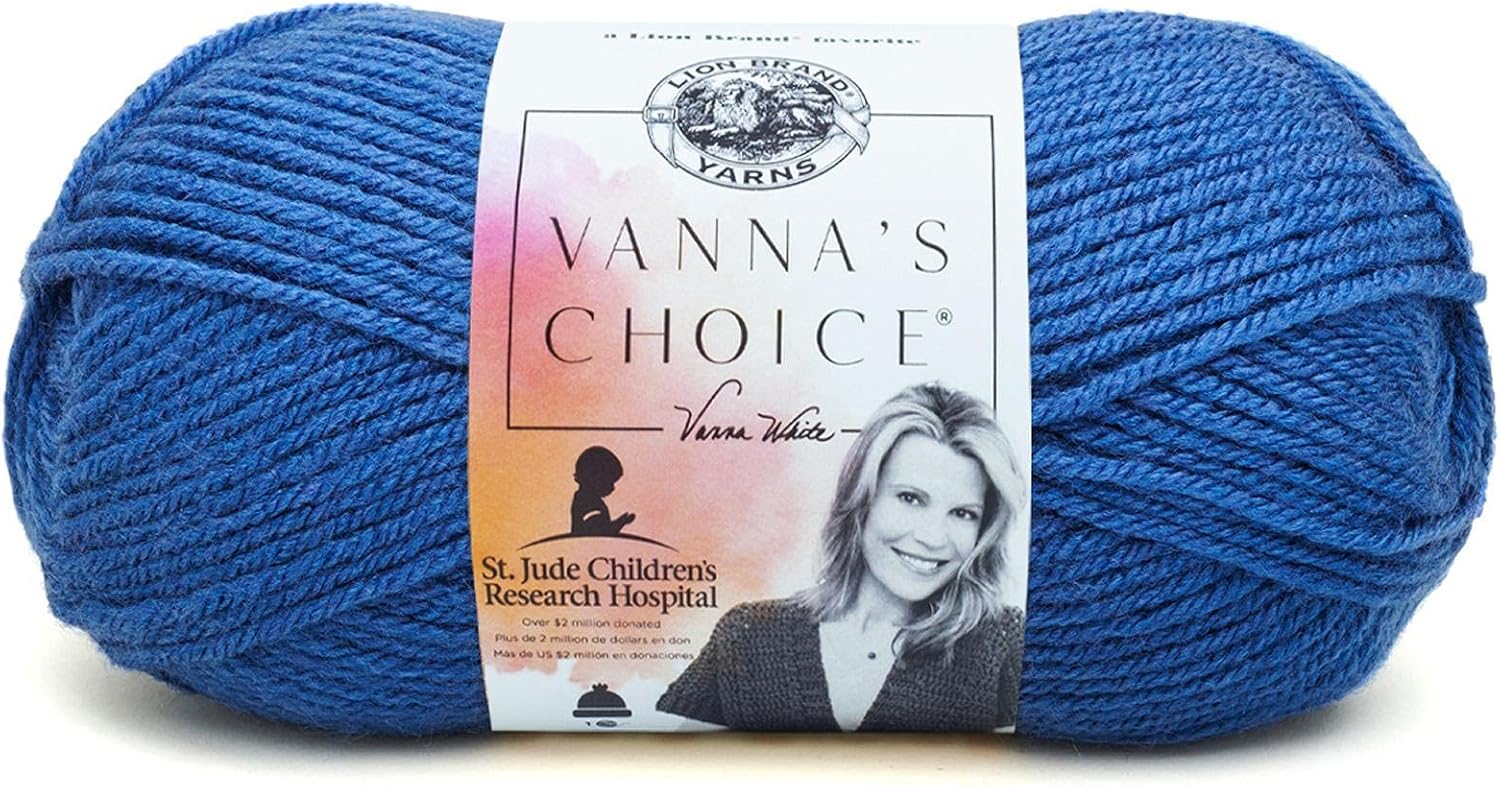 Lion Brand Yarn Company 1Piece Vanna's Choice Yarn, Colonial Blue, 860109E Amazon.co.uk