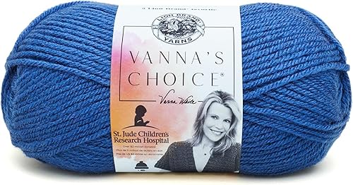 Vista 35 de Lion Brand Yarn - Ovillo de lana Vanna's Choice, color cebada, 1 madeja