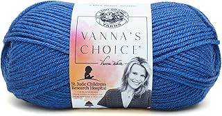 Lion Brand Yarn (1 Skein) Vanna's Choice Yarn, Colonial Blue