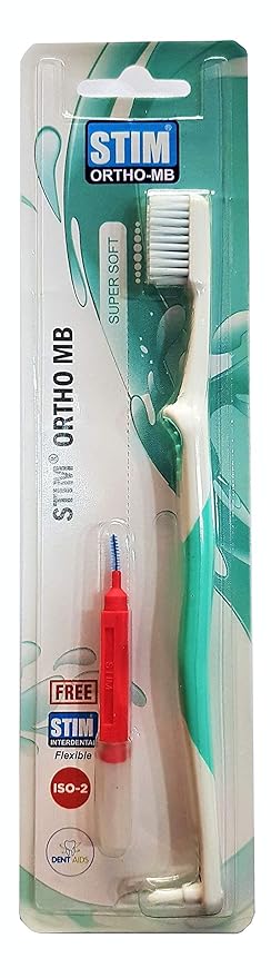 Dr. Dentaids Stim Ortho Mb Orthodontic manual Toothbrush for adults (Multicolor,Pack Of 3)