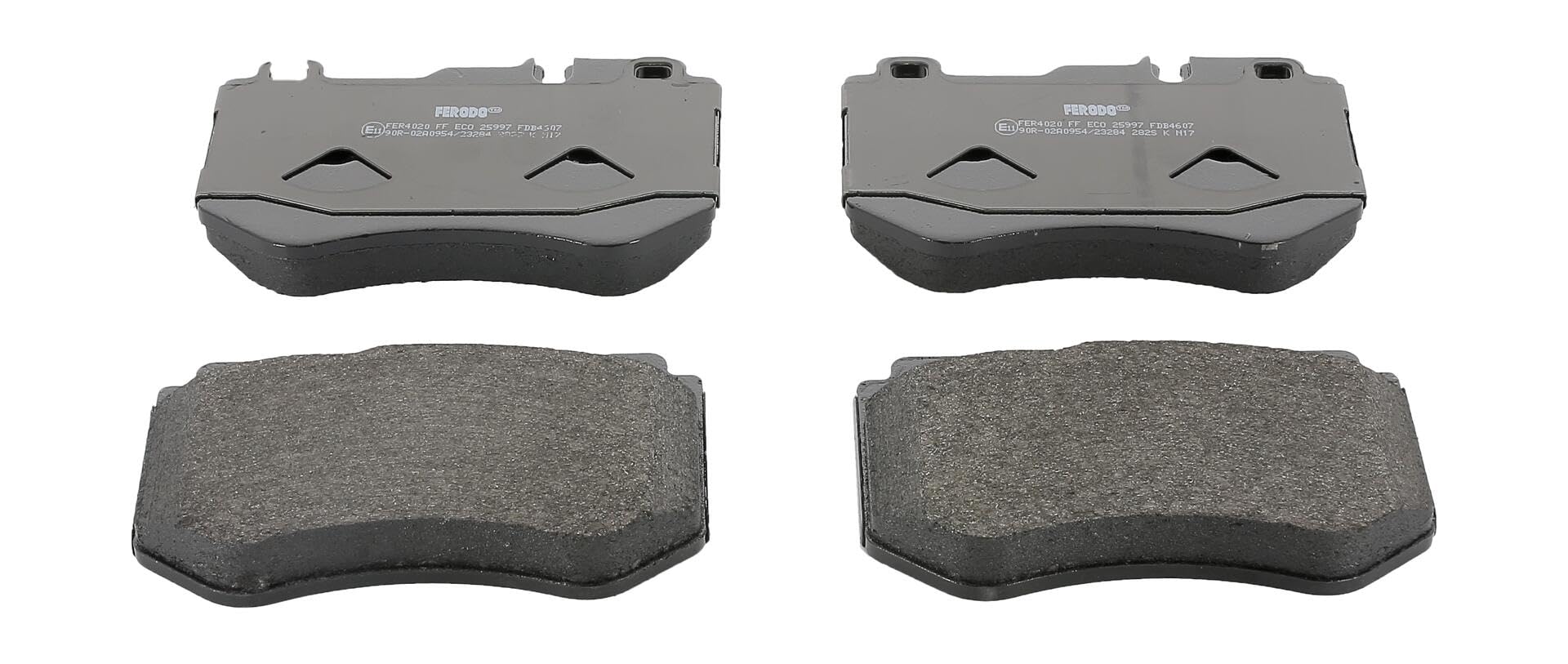 FERODO Kit pastiglie freni Anteriore predisposto per visualizzazione avviso usura senza accessori FDB4607 Compatibilità con MERCEDES-BENZ Classe C Sedan W205 Classe C T-modell S205 Classe C Coupe C205