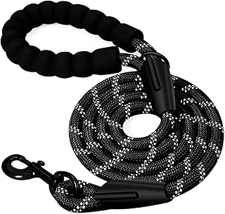 Dog Lead, 1.5m Rope Dog Lead with Comfortable Padded Handle,