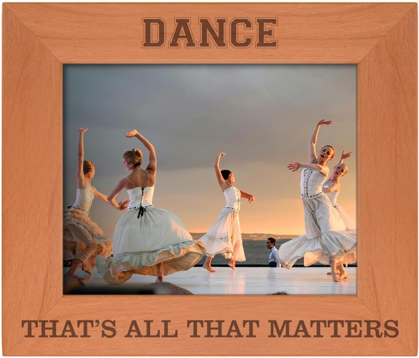 Personalized Gifts Sentimental Photo Frame Dance That's All That Matters Wood Engraved 8x10 Landscape Picture Frame