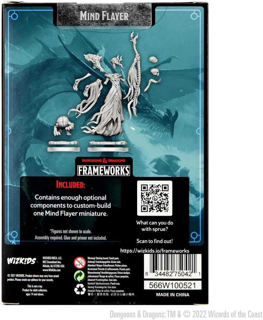 WizKids D&D Frameworks: Mind Flayer - Unpainted and Unassembled