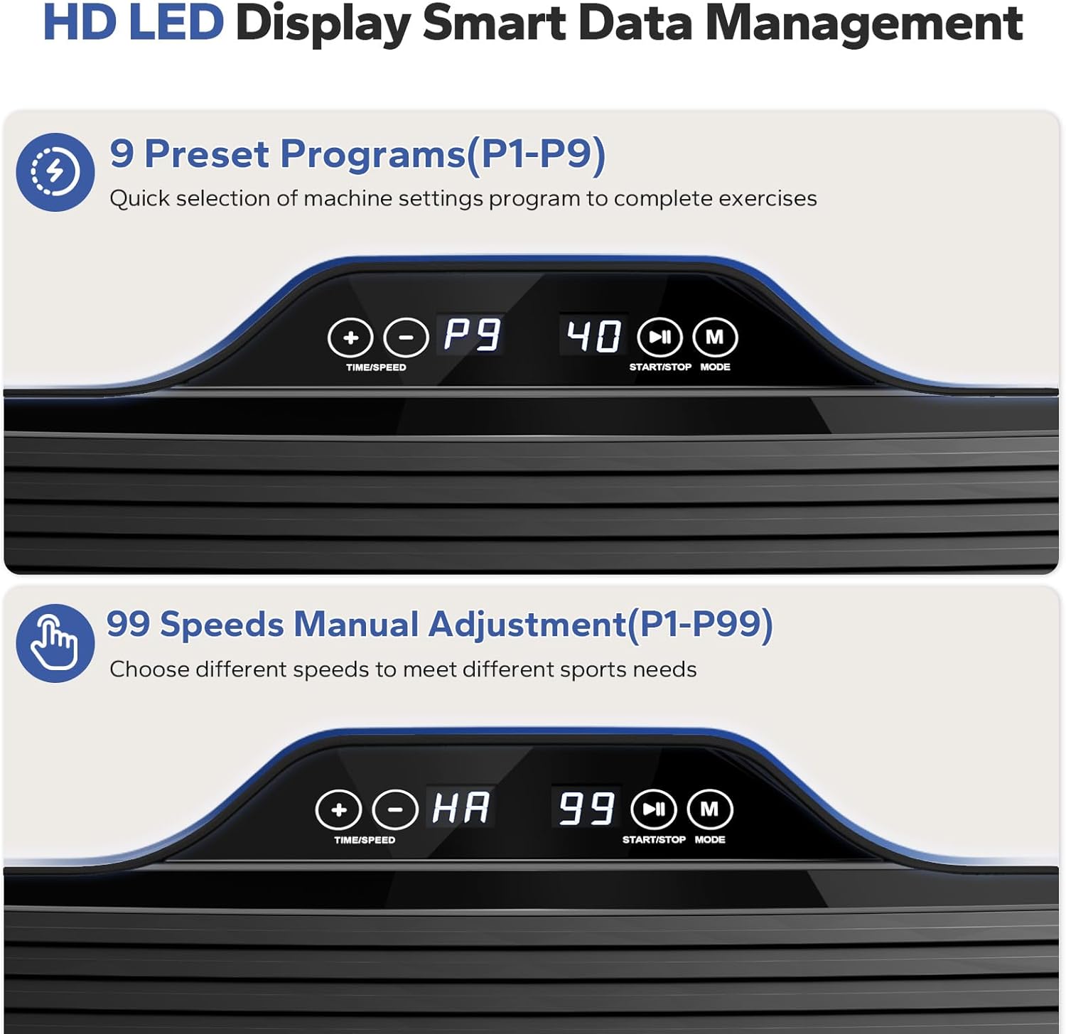 Vibration Plate Exercise Machine, Enlarged Vibration Plate F...
