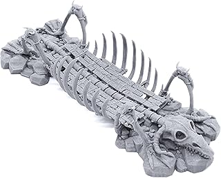 EnderToys Bone Bridge by Printable Scenery, 3D Printed Tabletop RPG Scenery and Wargame Terrain 28mm Miniatures