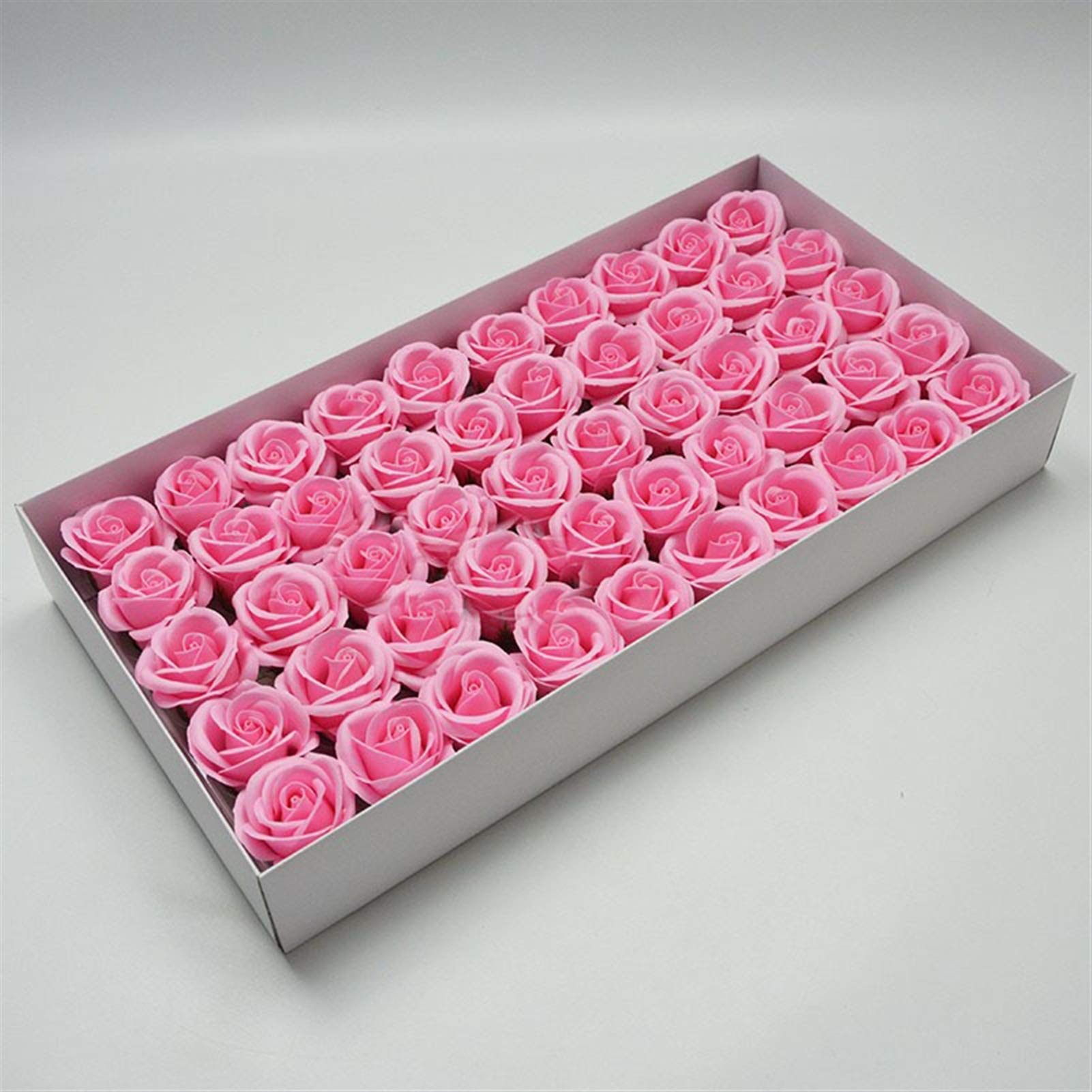 Fake flower Dia 5cm Soap Rose Head Beauty Wedding Valentine's Day Gift Wedding Bouquet Home Decoration Hand Flower Art Soap Scented Rose Artificial flowers (Color : R06)