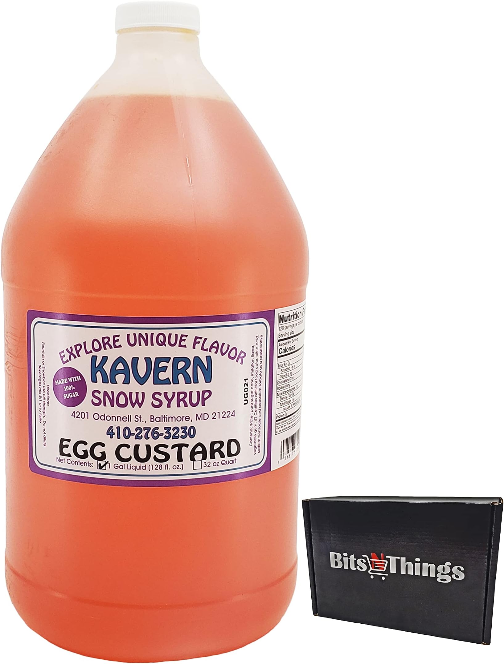 Kavern Snow Cone Snowball Flavoring Syrup (128 fl oz