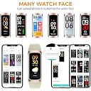 Mckkymi Fitness Tracker Smart Watch, White Blood Pressure & Heart Rate Monitor, Sleep Monitor, IP67 Waterproof, Step Calorie Counter Pedometer gallery image
