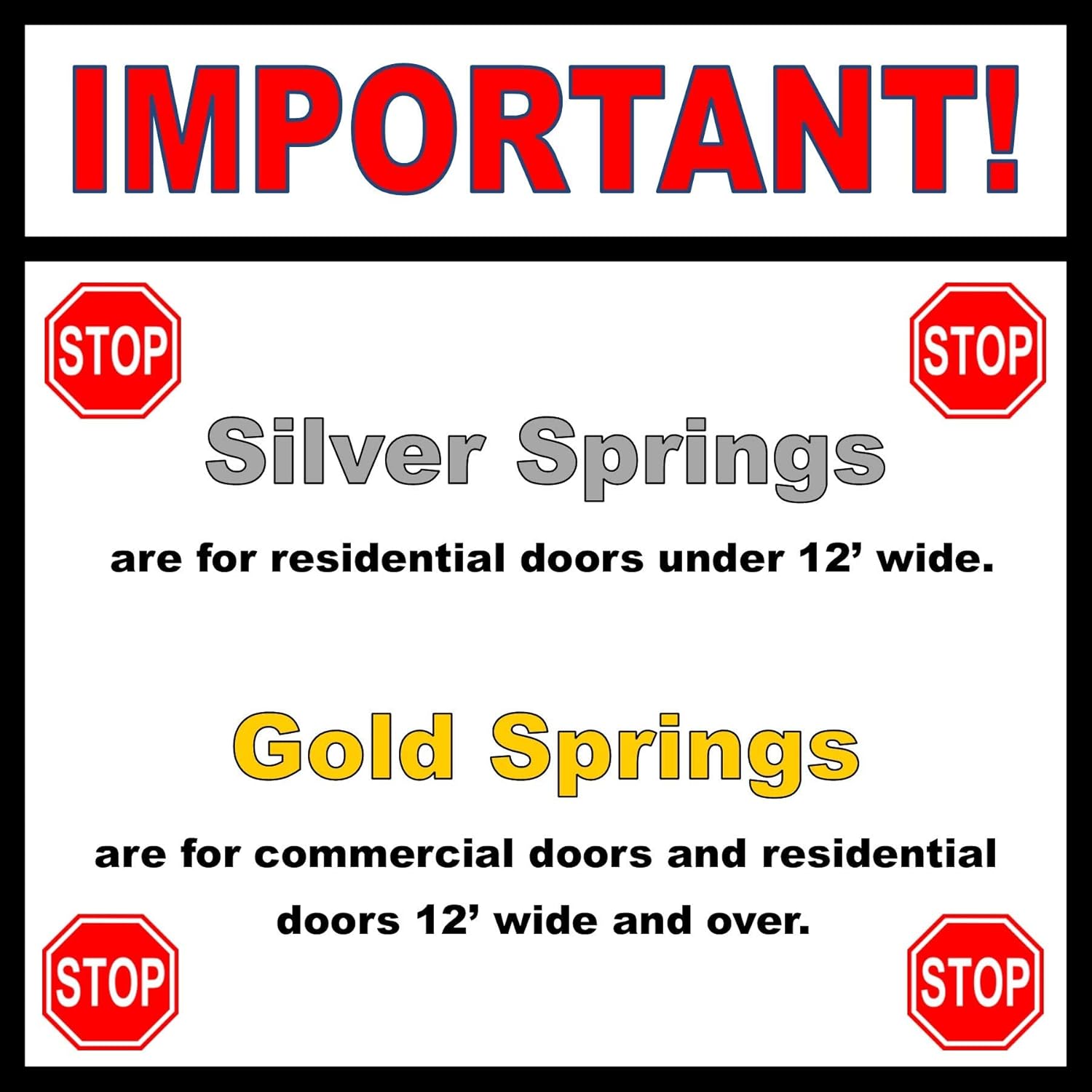 Garage Door Hinge - Energy Saving, 4 Panel Doors 12' Wide & Over, MFG# C4416-40