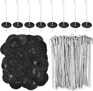 100pcs Solar Panel Bird Guard Fastener Clips(38mm,1.5inch Dia),Critter Guard Clips for Solar Panels,Stainless Steel Solar Mesh Clips,Solar Panel Clips for Squirrel Proof Bird Fence