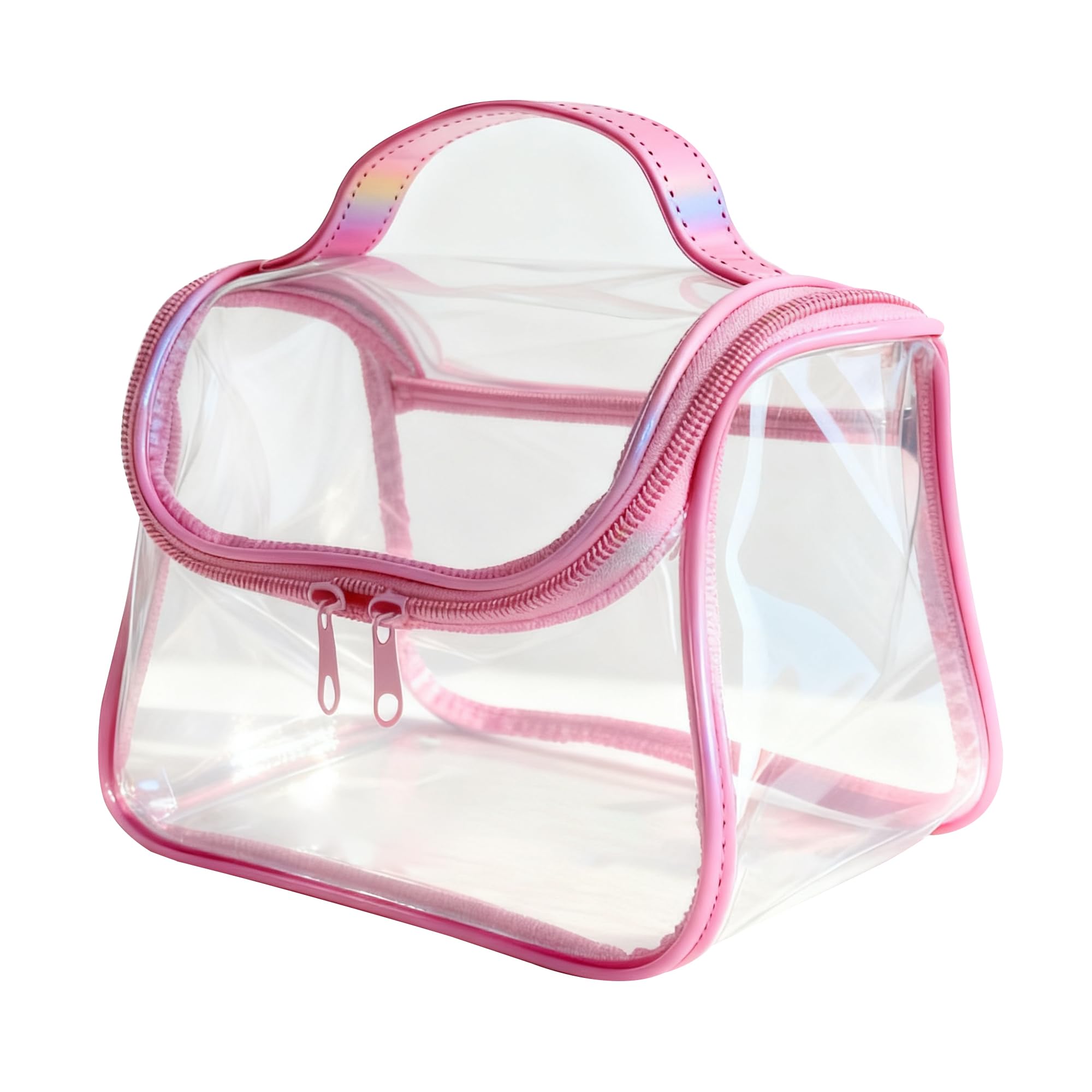 TotePrint Transparente PVC Kosmetiktasche, 23x 14 x 15 cm, w