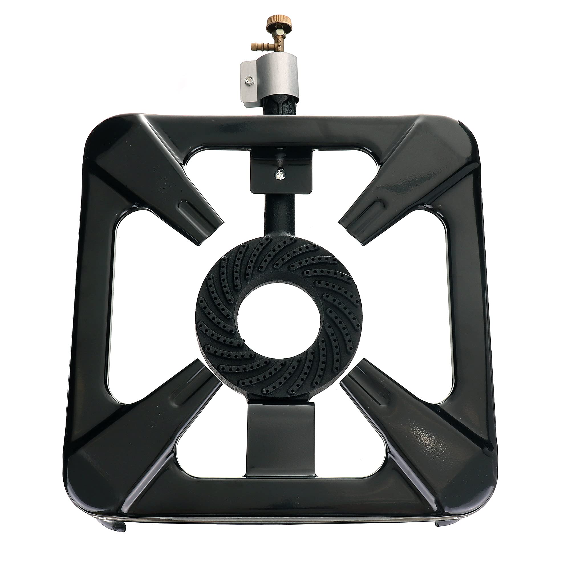 TC TECHNIC Campingkocher|Gasherd Brenner 8,8 kW 40x40cm + Reduzierstück | Mini Gaskocher | Brenner für Draussen | Camping Kocher