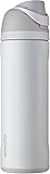 Owala FreeSip Insulated Stainless Steel Water Bottle with Straw, BPA-Free Sports Water Bottle, Great for Travel, 24 Oz, Shy Marshmallow Shy Marshmallow 24 Ounces