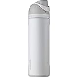 Owala FreeSip Insulated Stainless Steel Water Bottle with Straw, BPA-Free Sports Water Bottle, Great for Travel, 24 Oz, Shy Marshmallow