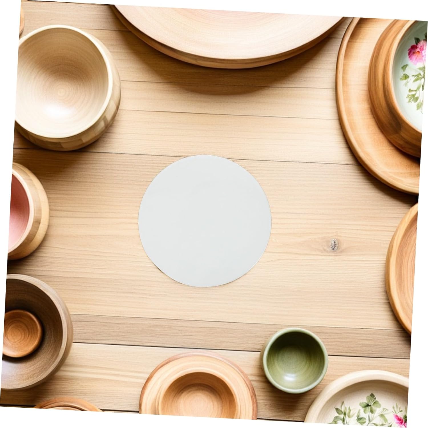 Ceramic Pottery Drying Board for Workshop Circular White 26cm