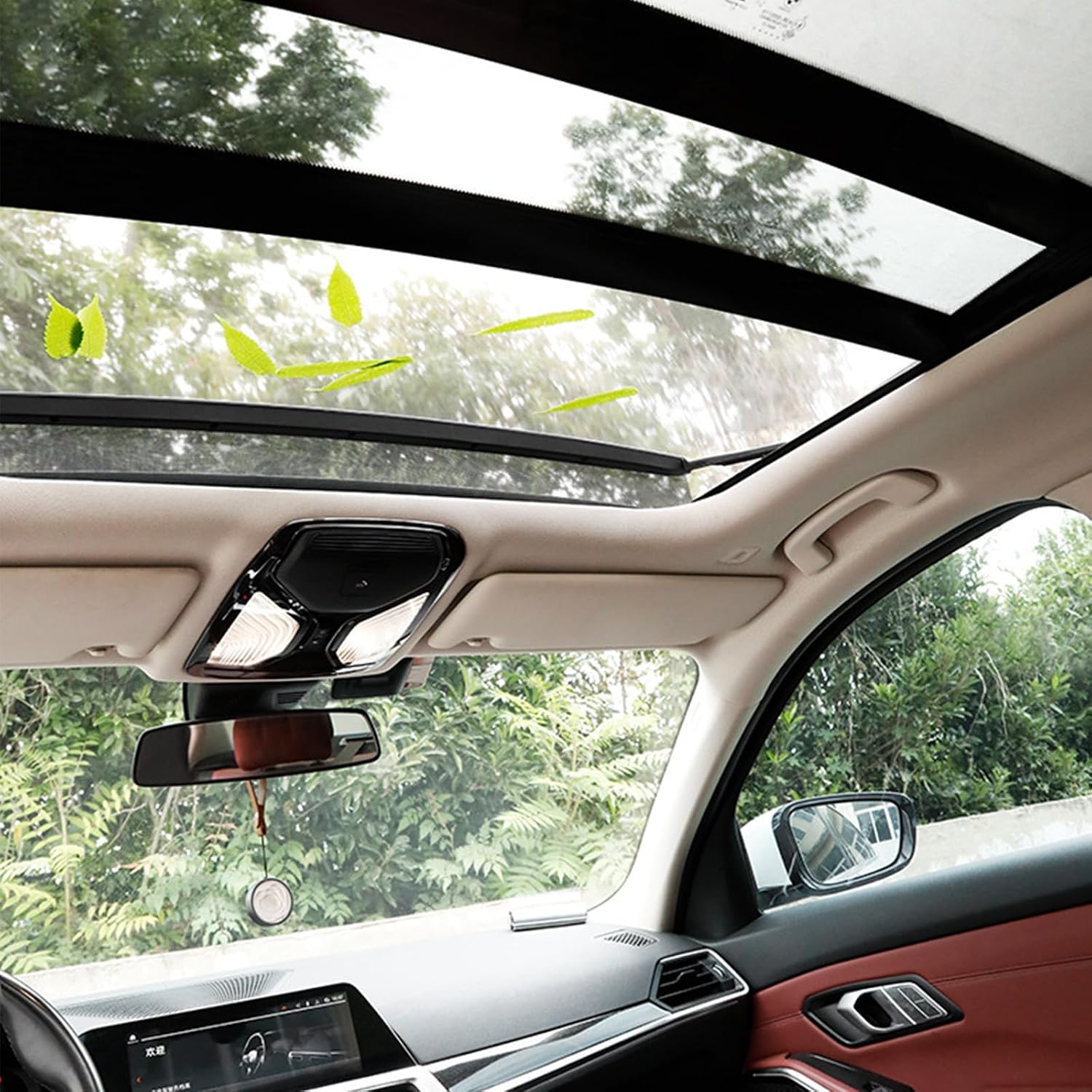 Car Sunroof Sun Shade Breathable Mesh for DeSoto Adventurer/Custom/Deluxe/Diplomat/Firedome Magnetic UV Sun Protection Car roof Cover for Overnight Camping
