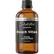 Hotel Collection Diffuser Oil Inspired by The Beach Villas Hotel Scent, Marine Notes & Cedarwood for Essential & Waterless Diffusers 4 Fl Oz Pack of 1
